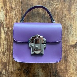 Brand New Custom Made Top Handle Purple Purse